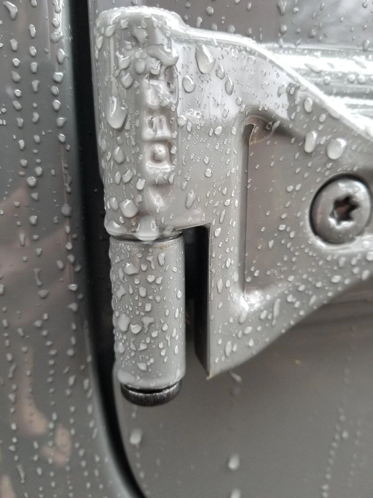 Jeep Gladiator Just a heads up - protect your door hinges from rock chips 20200111_114515