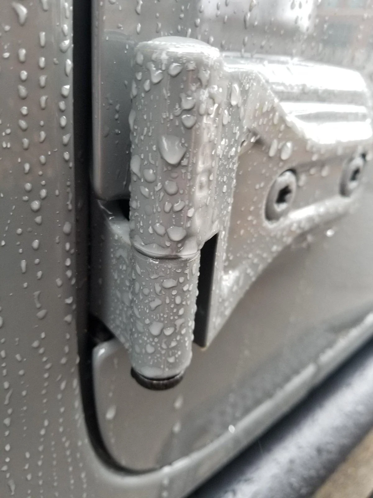 Jeep Gladiator Just a heads up - protect your door hinges from rock chips 20200111_114511