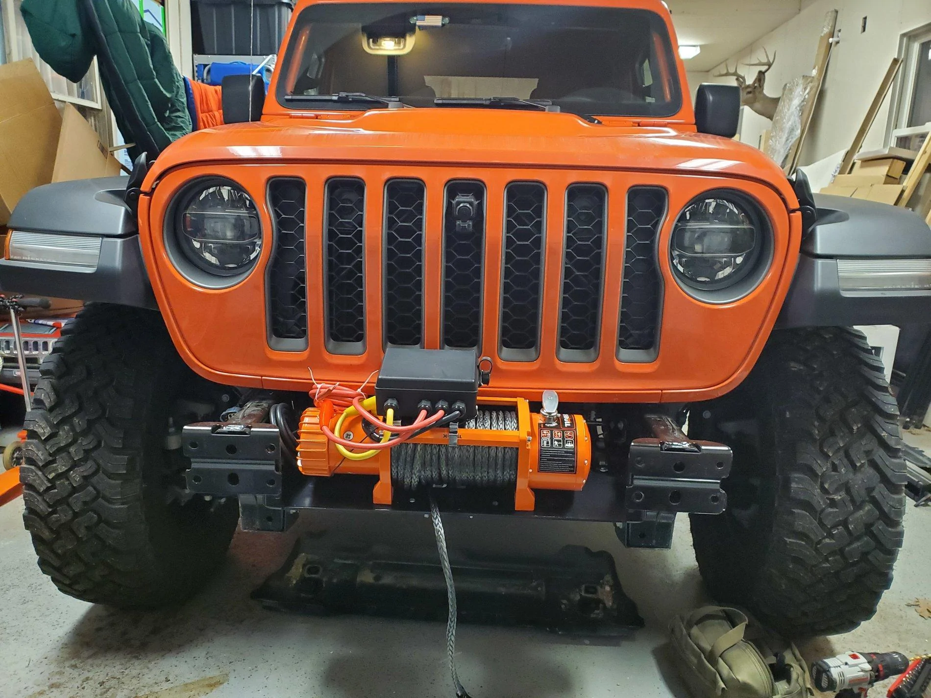 Jeep Gladiator Added a winch and Rusty’s mounting plate 20200106_014232