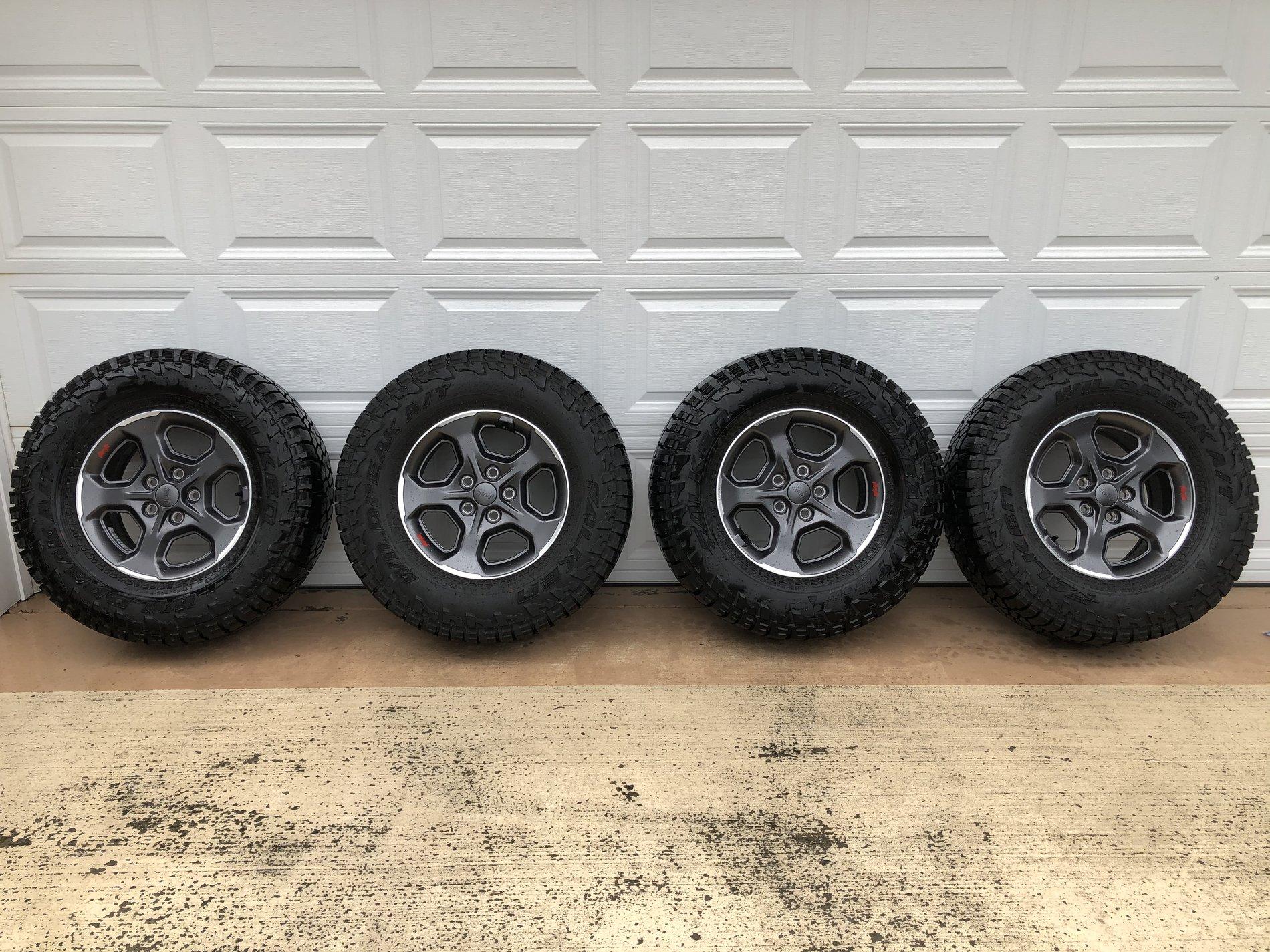 Jeep Gladiator Rubicon Wheels and Falken Wildpeak AT3W Tire Set with TPMS plus Spare Tire 66CC3D1F-DFA0-4C23-B550-C653679D9030