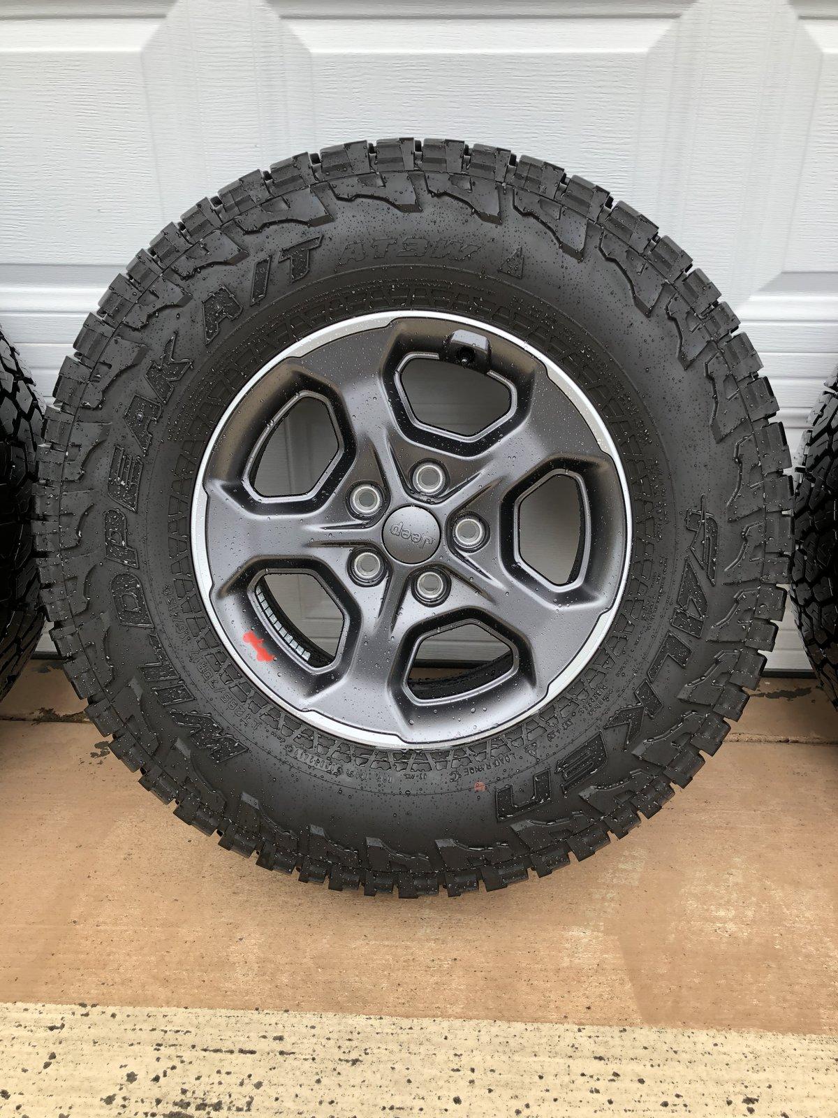 Jeep Gladiator Rubicon Wheels and Falken Wildpeak AT3W Tire Set with TPMS plus Spare Tire 7BFECB4C-76C6-44C1-807C-2639A75691E5