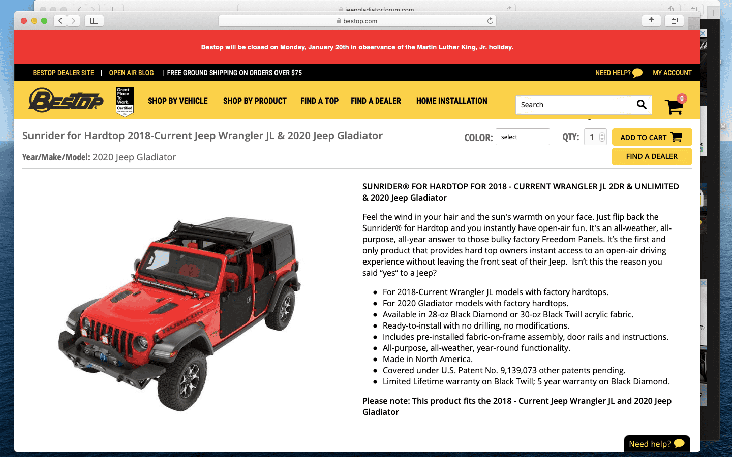 Jeep Gladiator I need Gladiator recommendations from owners in rainy climates Screen Shot 2020-01-18 at 10.37.24 PM