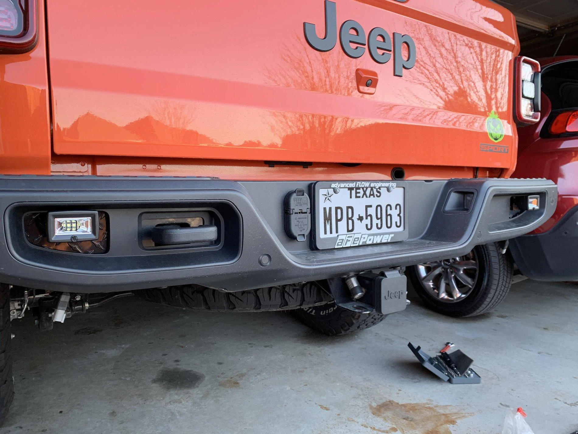 Jeep Gladiator Flush mount lights rear bumper IMG_9305