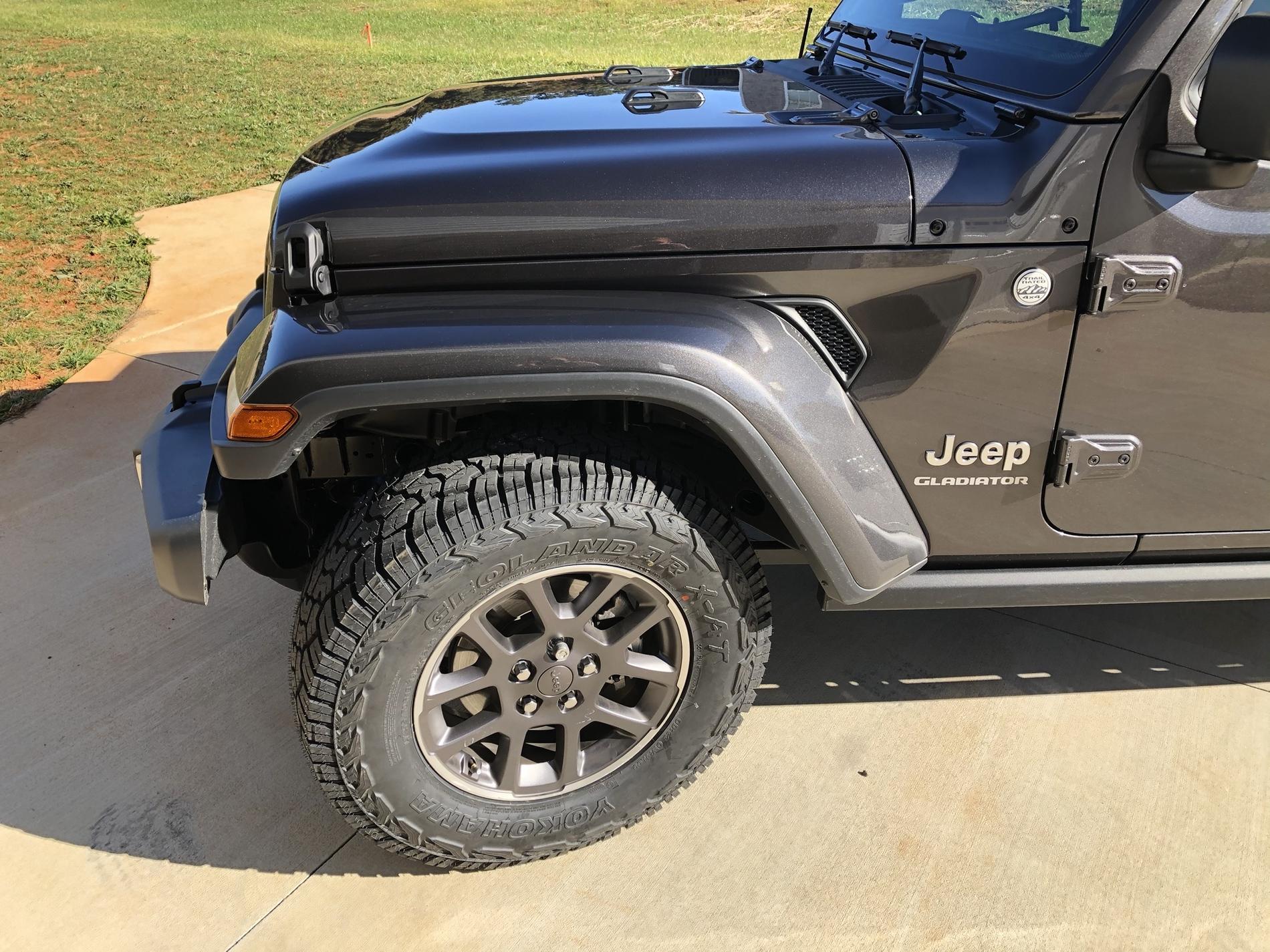Jeep Gladiator Overland Owners:  anyone running aftermarket tires on stock wheels? aqYTG2J