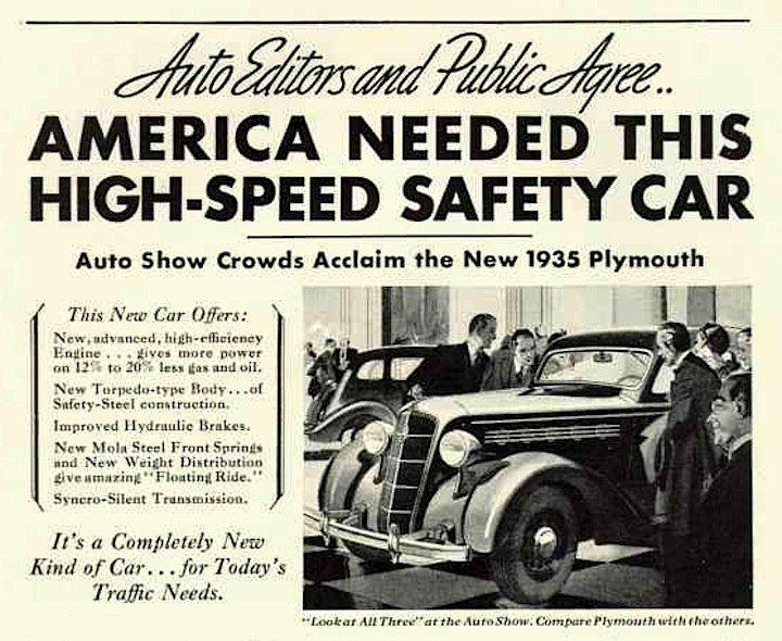 Jeep Gladiator Collision Avoidance False Positives 1935 Plymouth Ad-03_0