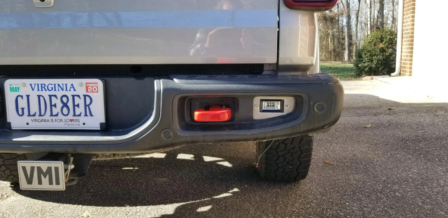 Jeep Gladiator Flush mount lights rear bumper 20200126_110314