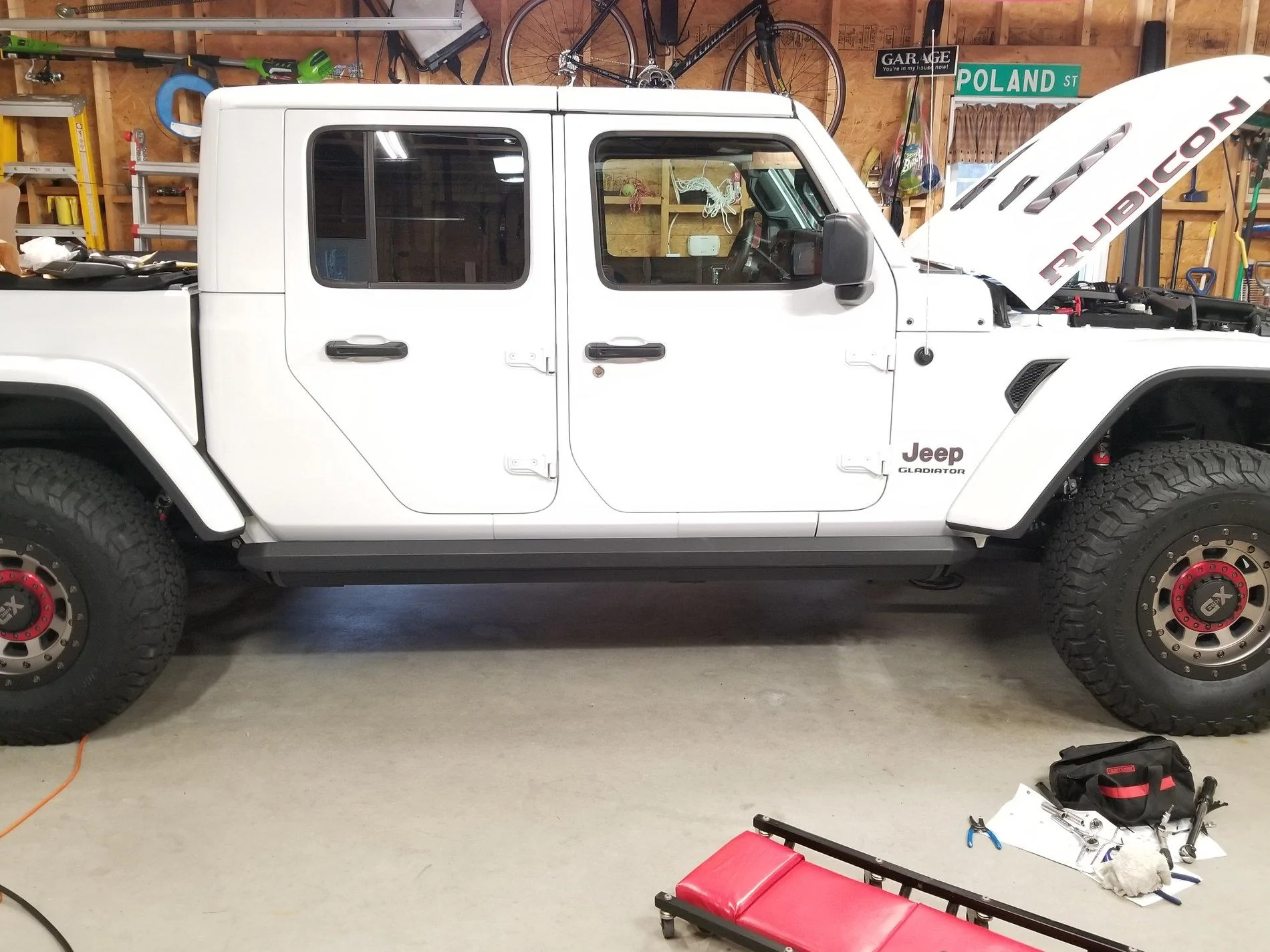 Jeep Gladiator Well this project took way too long - Amp Powersteps 20200125_151659