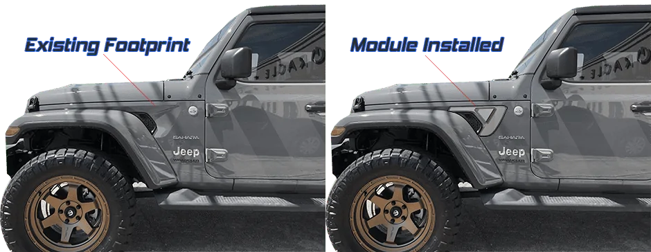 Jeep Gladiator *New Product* Jeep Wrangler JL SideTrack Lighting System JL_Fender_LED.4