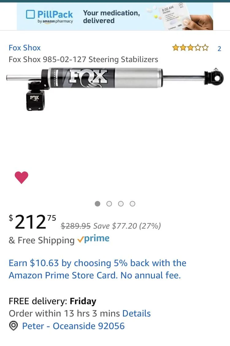 Jeep Gladiator Those complaining about the steering... get the Fox Steering Stabilizer 961D8BAC-7025-47EF-86F9-969220244CF3