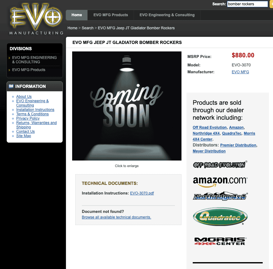 Jeep Gladiator Evo Bomber Rockers Screen Shot 2020-01-30 at 11.25.51 PM