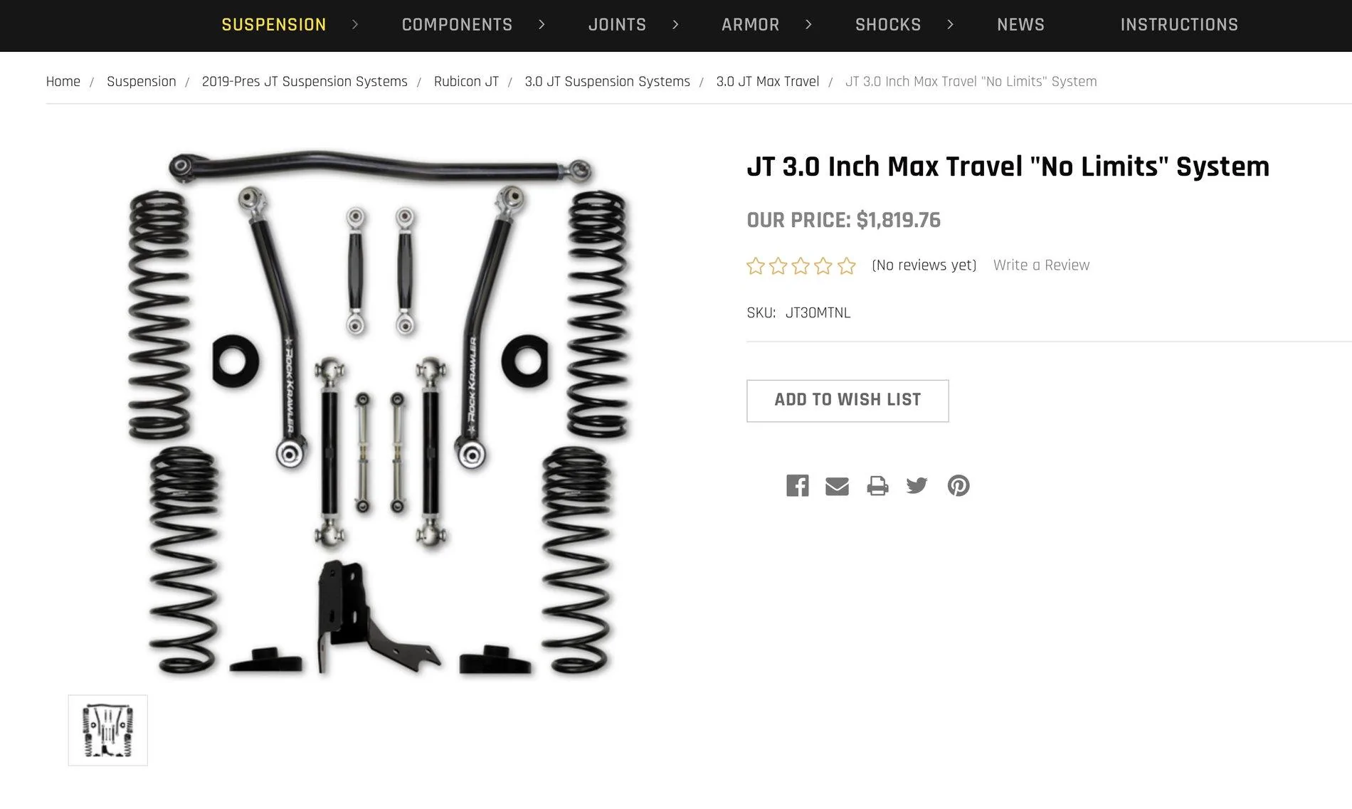 Jeep Gladiator Rock Krawler 3” Max Travel “No Limits” Lift. $1600 7DEEAFA0-F1C2-4E4D-AE90-F4B639D95117