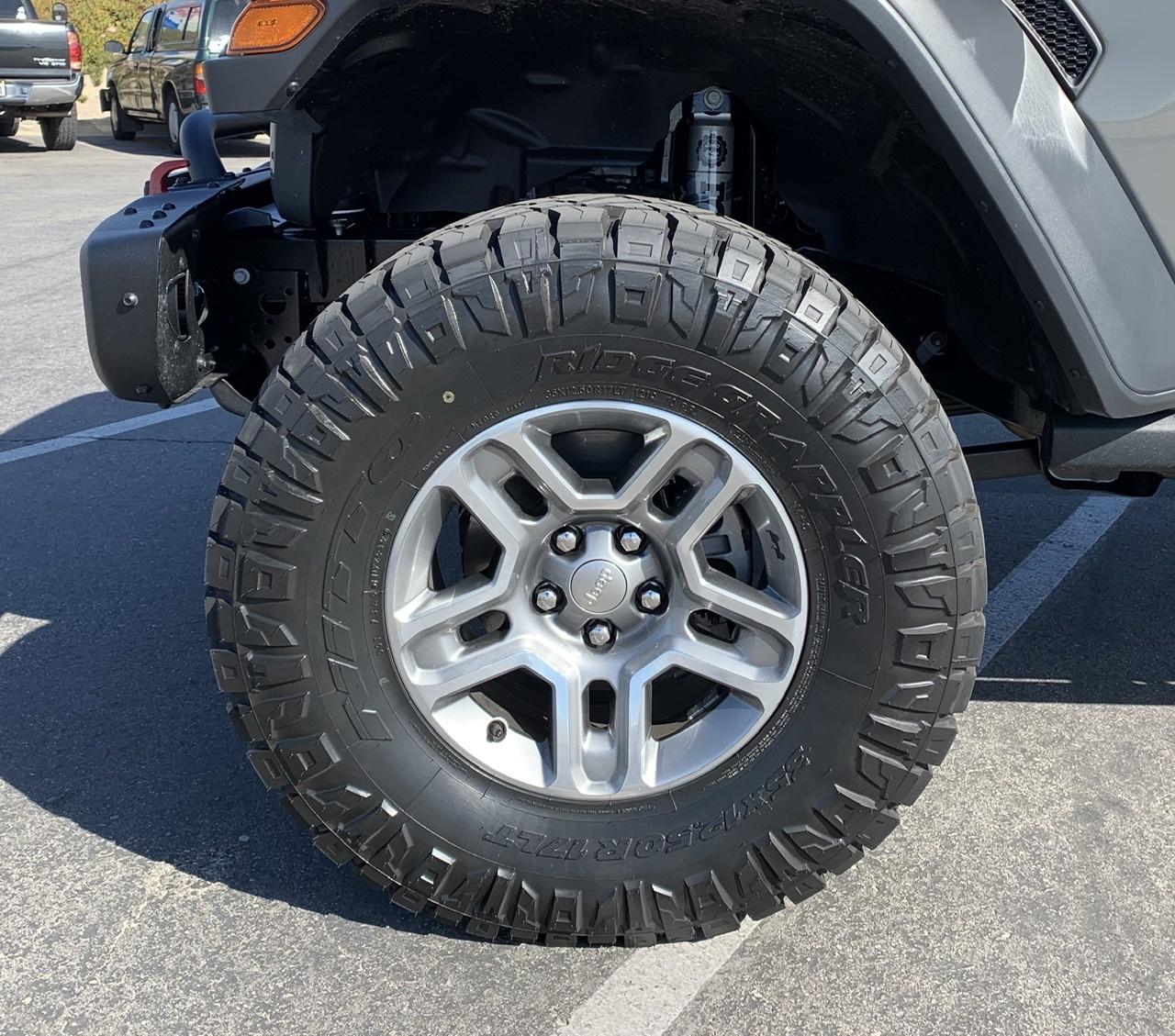 Jeep Gladiator 35 12.5 17 Nitto Ridge Grapplers (5 of them) 558795A6-DD5F-4046-AD59-E286912F97E4