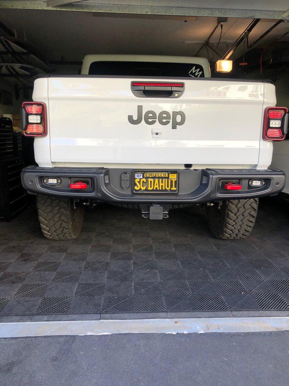 Jeep Gladiator Flush mount lights rear bumper IMG_6926