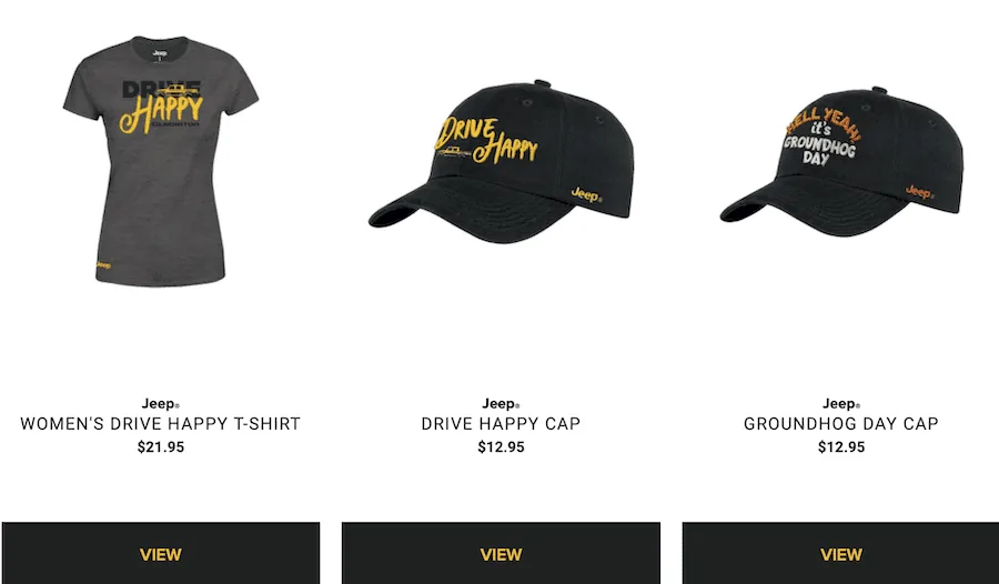 Jeep Gladiator Jeep Opens Big Game Store With Superbowl Groundhog and Apparel Screen Shot 2020-02-03 at 9.13.12 PM