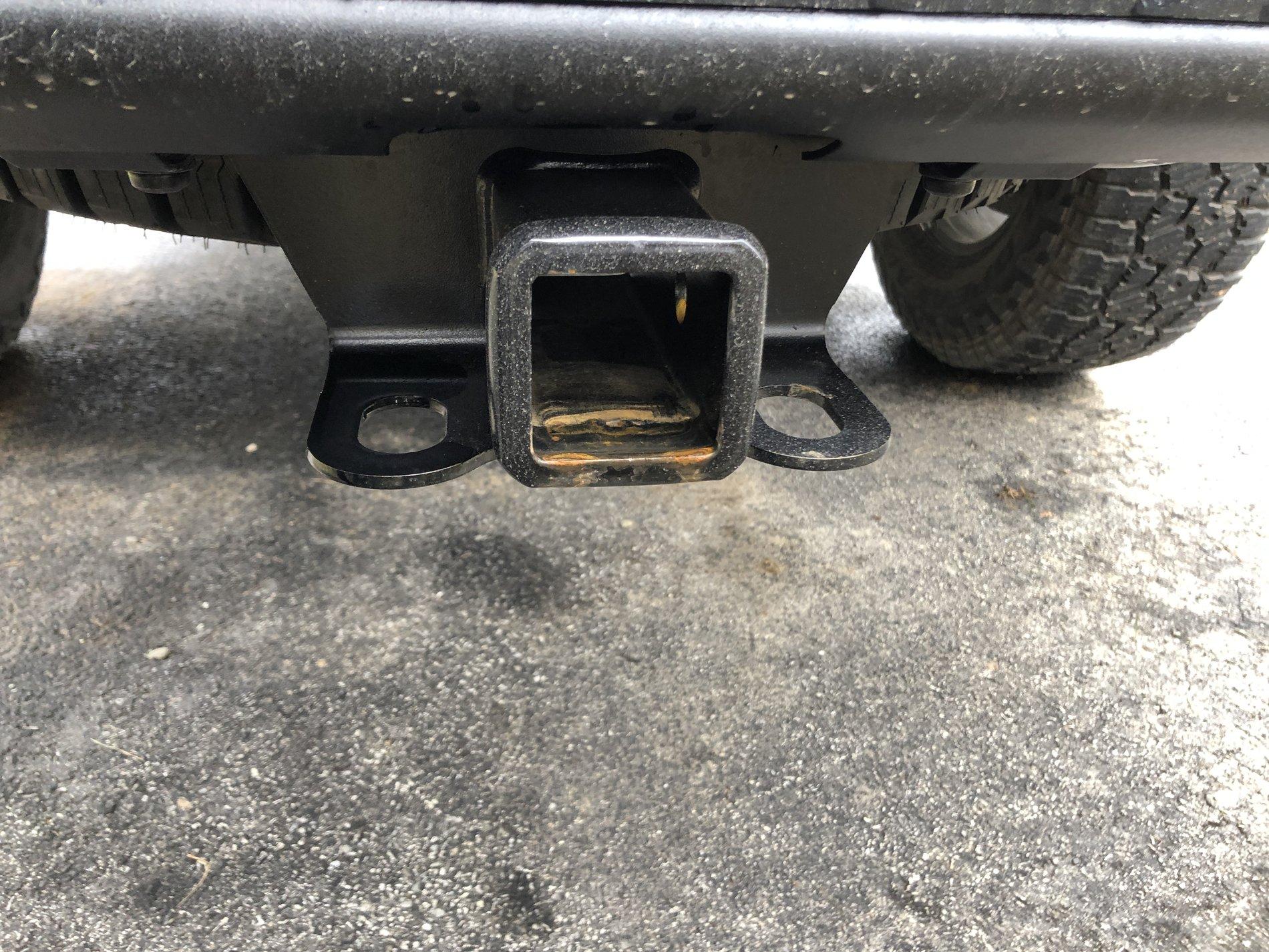 Jeep Gladiator JTR Spartacus Build Journal empty hitch.JPG