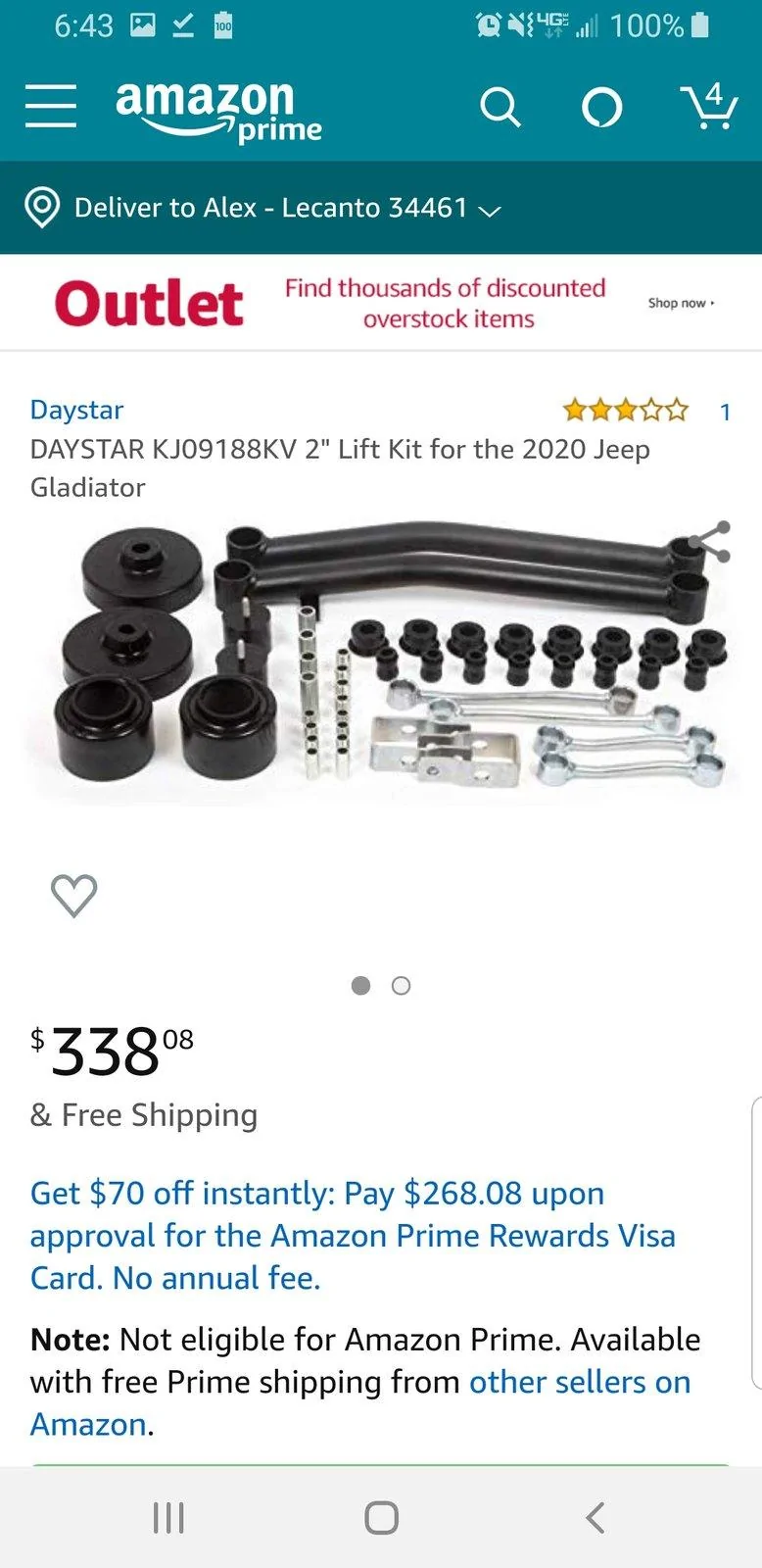 Jeep Gladiator What spacer kit should I choose? Screenshot_20200130-064350_Amazon Shopping
