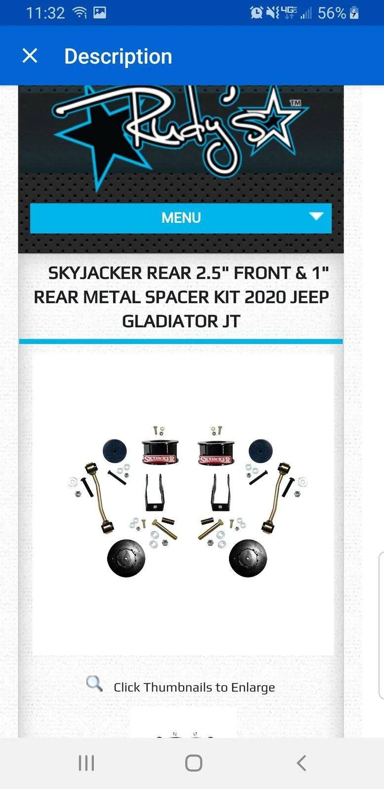 Jeep Gladiator What spacer kit should I choose? Screenshot_20200124-233212_eBay