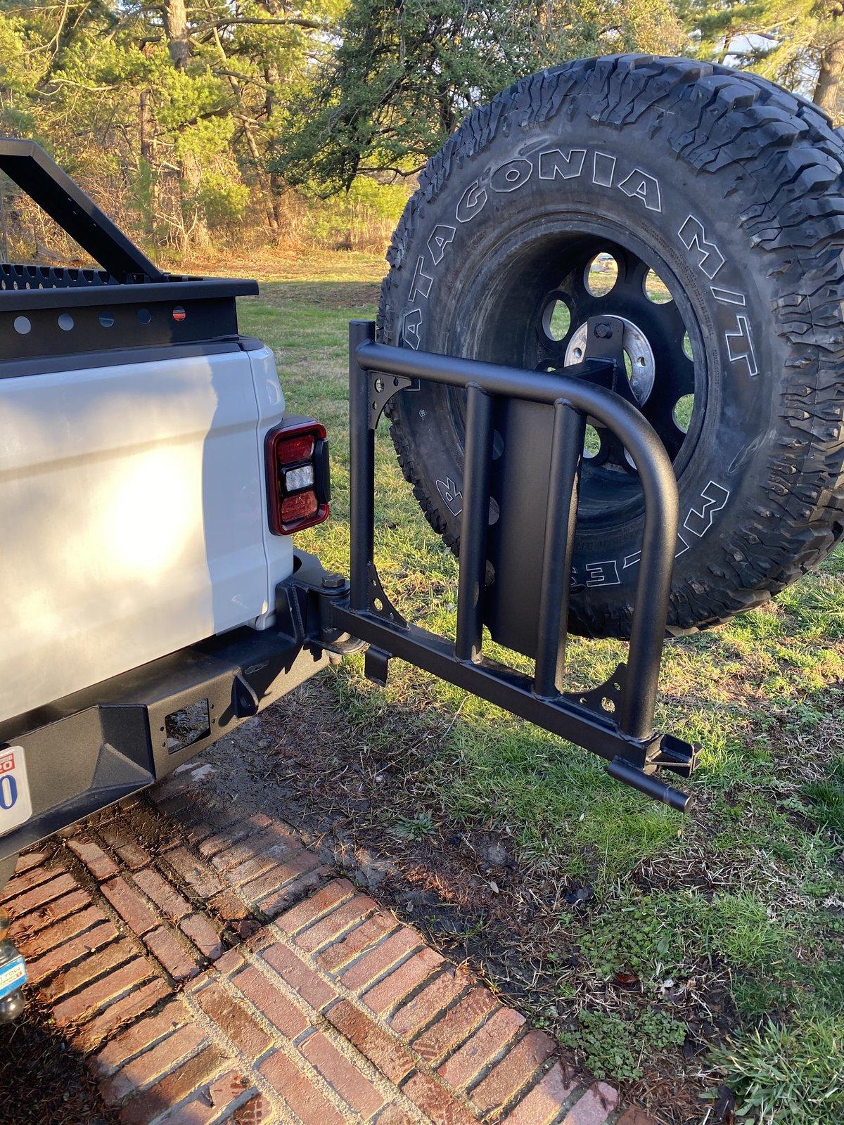 Jeep Gladiator Rear bumper with double swing outs by SOS Offroad Concepts ED98BC86-6006-4288-B54A-E4E85FCDA7D7