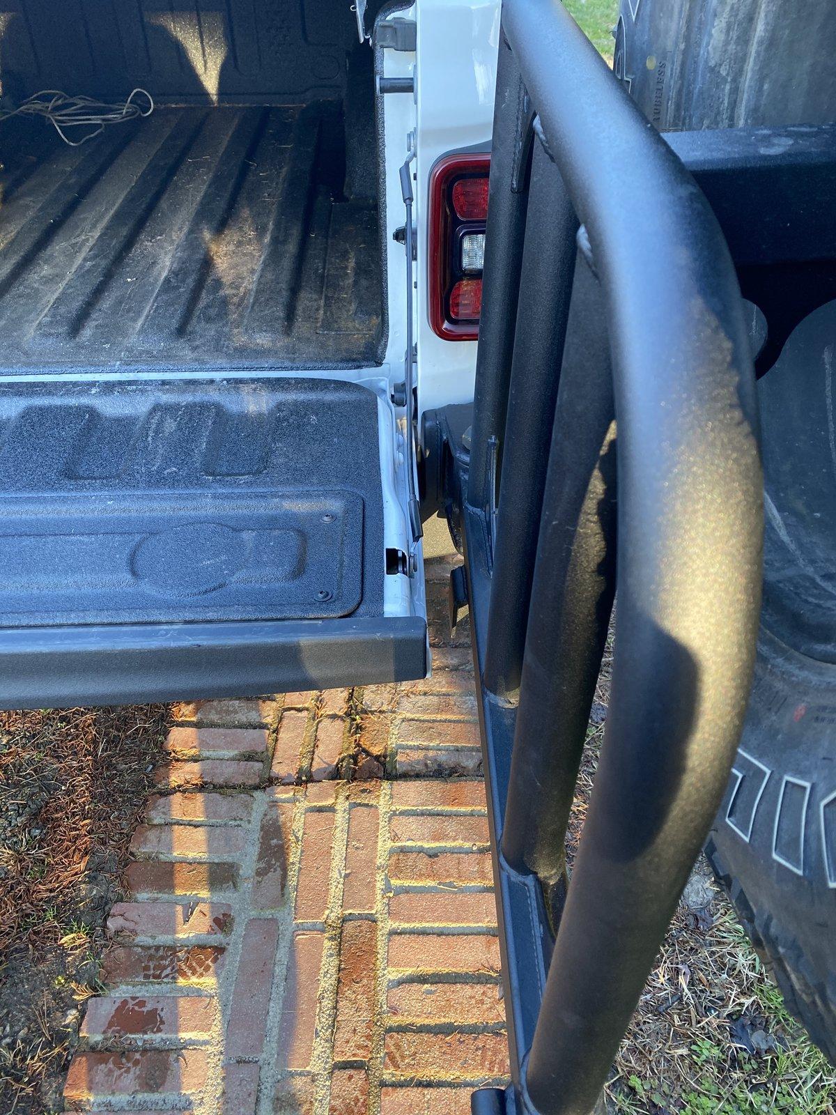 Jeep Gladiator Rear bumper with double swing outs by SOS Offroad Concepts 00B09B37-C0CB-4ED8-8011-38B6510D4F05