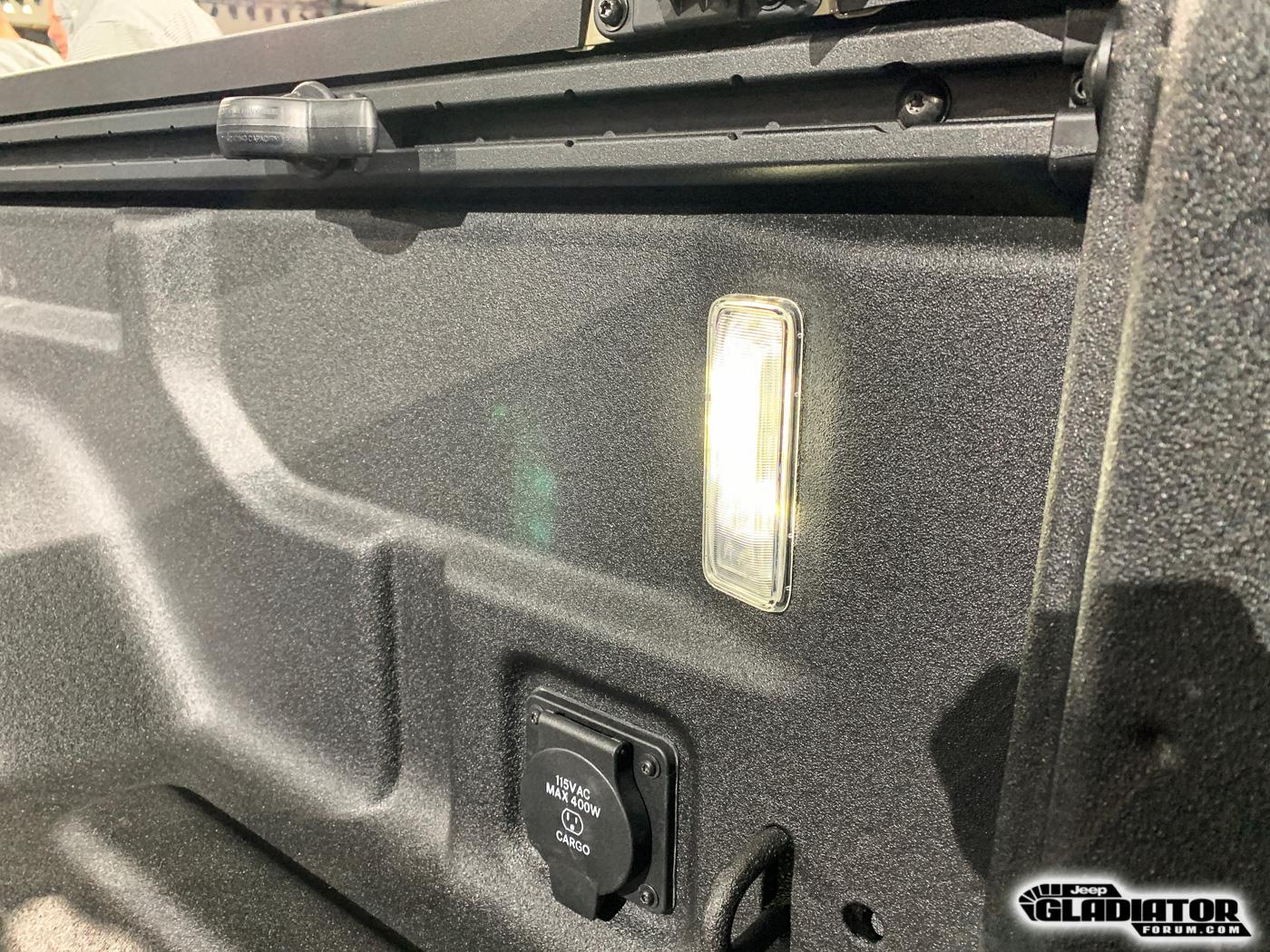 Jeep Gladiator JGF Live Coverage: 2020 Jeep Gladiator Debut from the LA Auto Show! 2020-Jeep-Gladiator-JT-Bed-Lighting-2