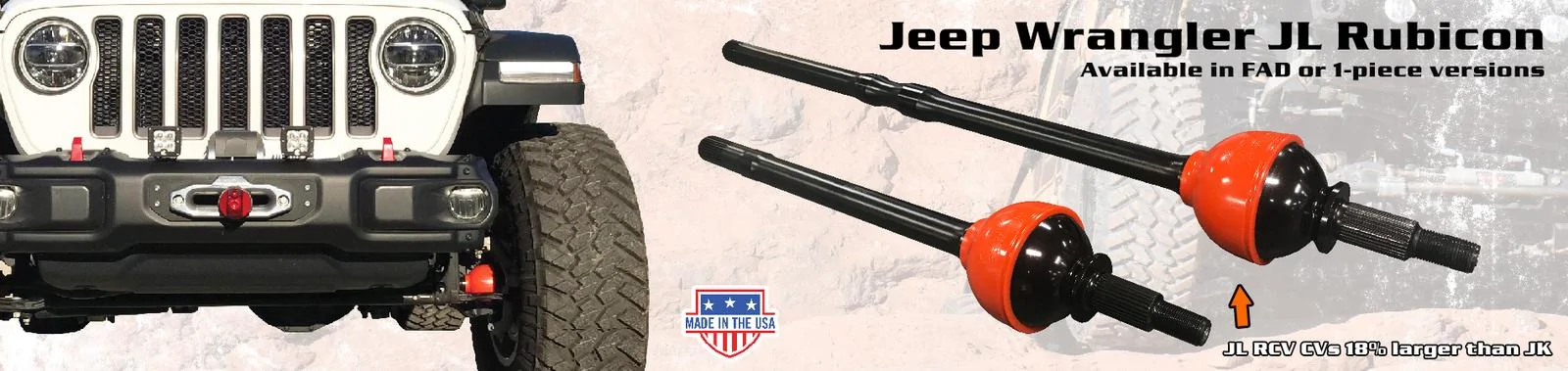 Jeep Gladiator RCV Axles: two piece and one piece versions JeepJL_Slider
