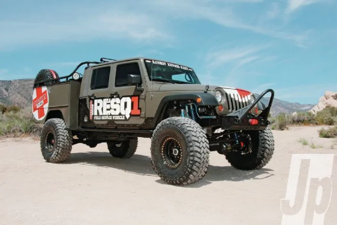 Jeep Gladiator Inspiration?  Discount Tire's RESQ1 2007-jeep-wrangler-unlimited-discount-tire-resq1-front-three-quarter