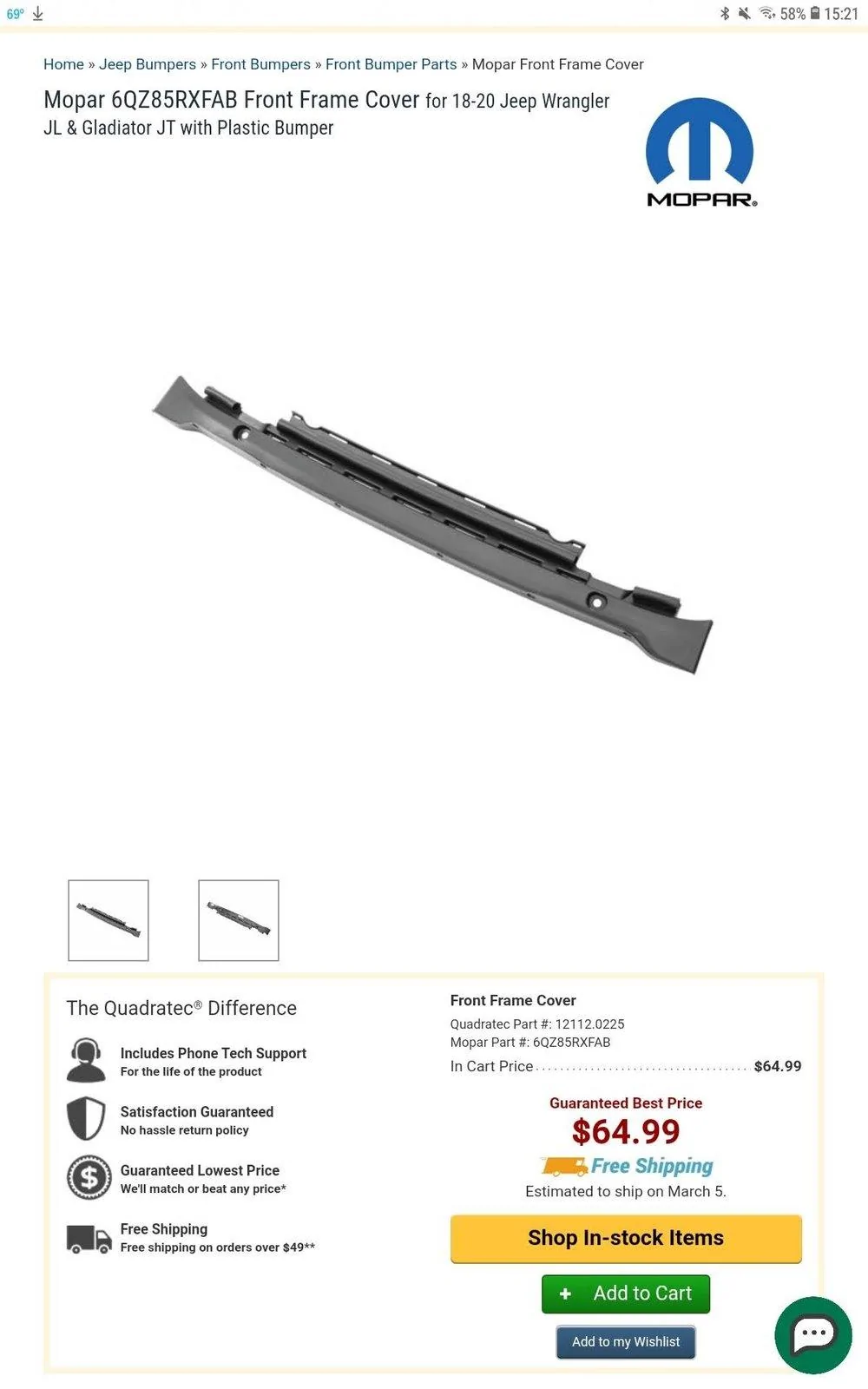 Jeep Gladiator Installing Stock Rubicon Skid Plate on Sport Screenshot_20200209-152126_Chrom