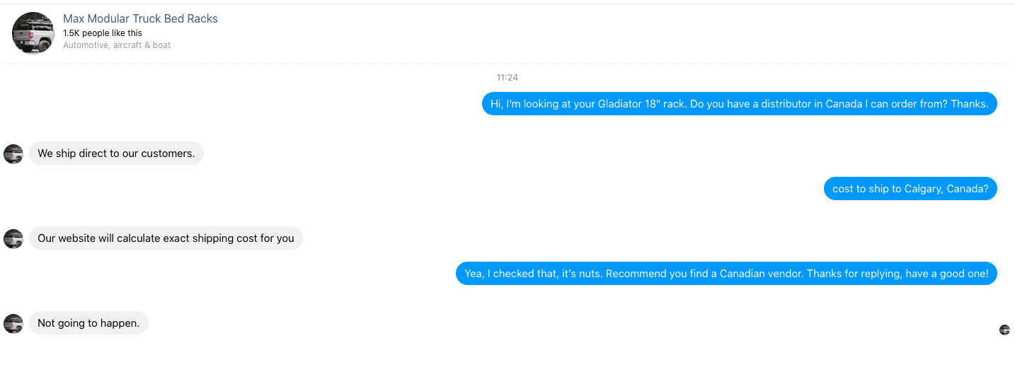 Jeep Gladiator The joys of being a Canadian with a JT Screen Shot 2020-02-11 at 12.50.46 PM
