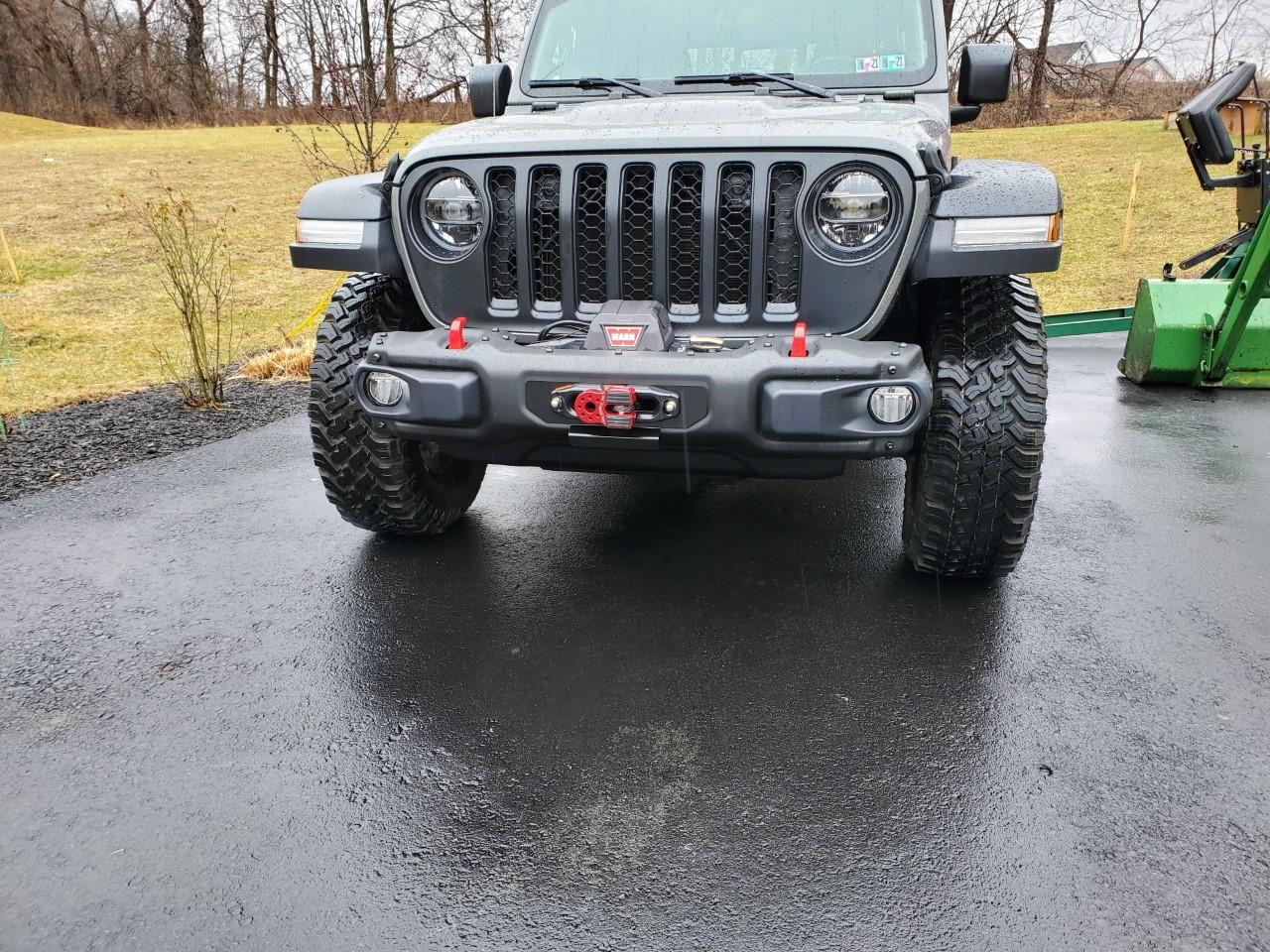 Jeep Gladiator Harold's Sting Gray JTR Build winch12