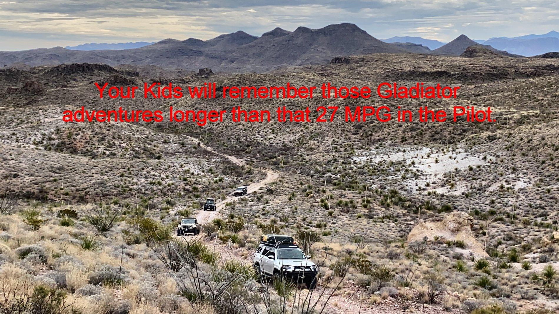 Jeep Gladiator Gladiator Conversations Big Bend Explorations, Jan 20, CM_1528, Drive to Guale