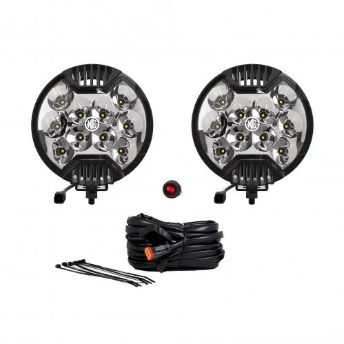 Jeep Gladiator Need suggestions for a-pillar circular lights kc-slimlite-led-6-round-pair-pack-system-100