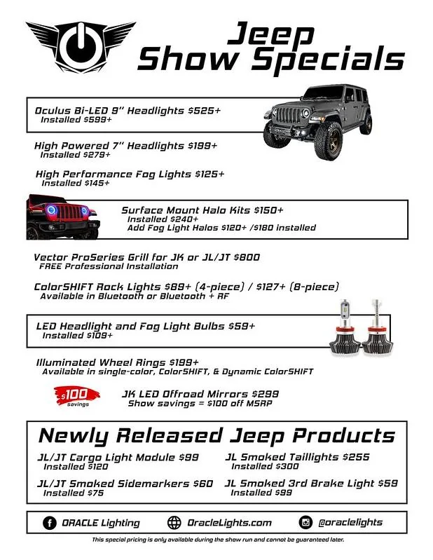 Jeep Gladiator Oracle Lighting @ WAM 2020! 49557744291_06bba18001_c