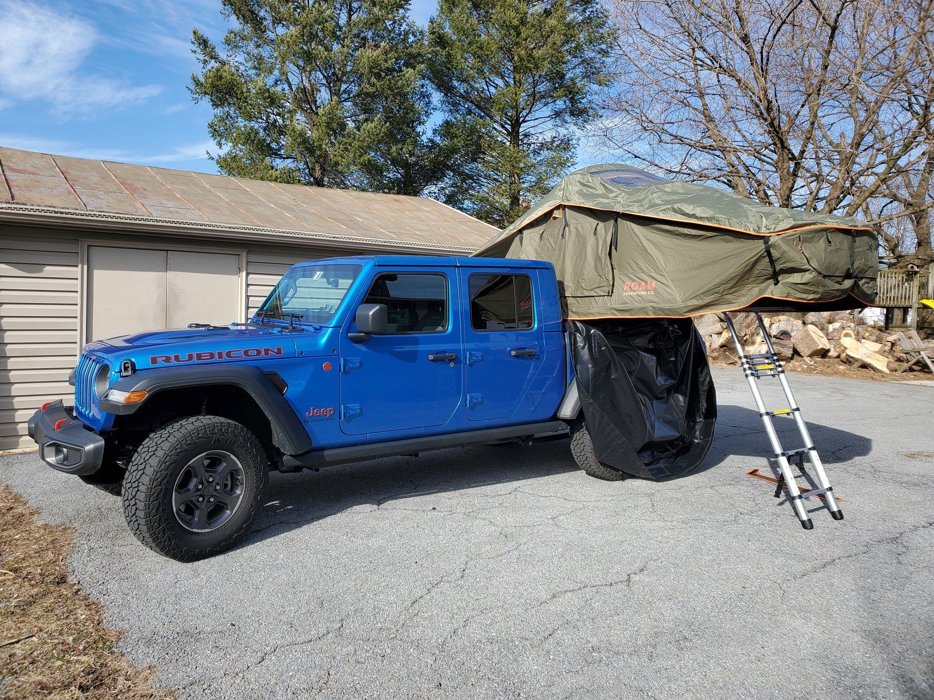 Jeep Gladiator Bed Rack and Roof Top Tents 20200219_143533