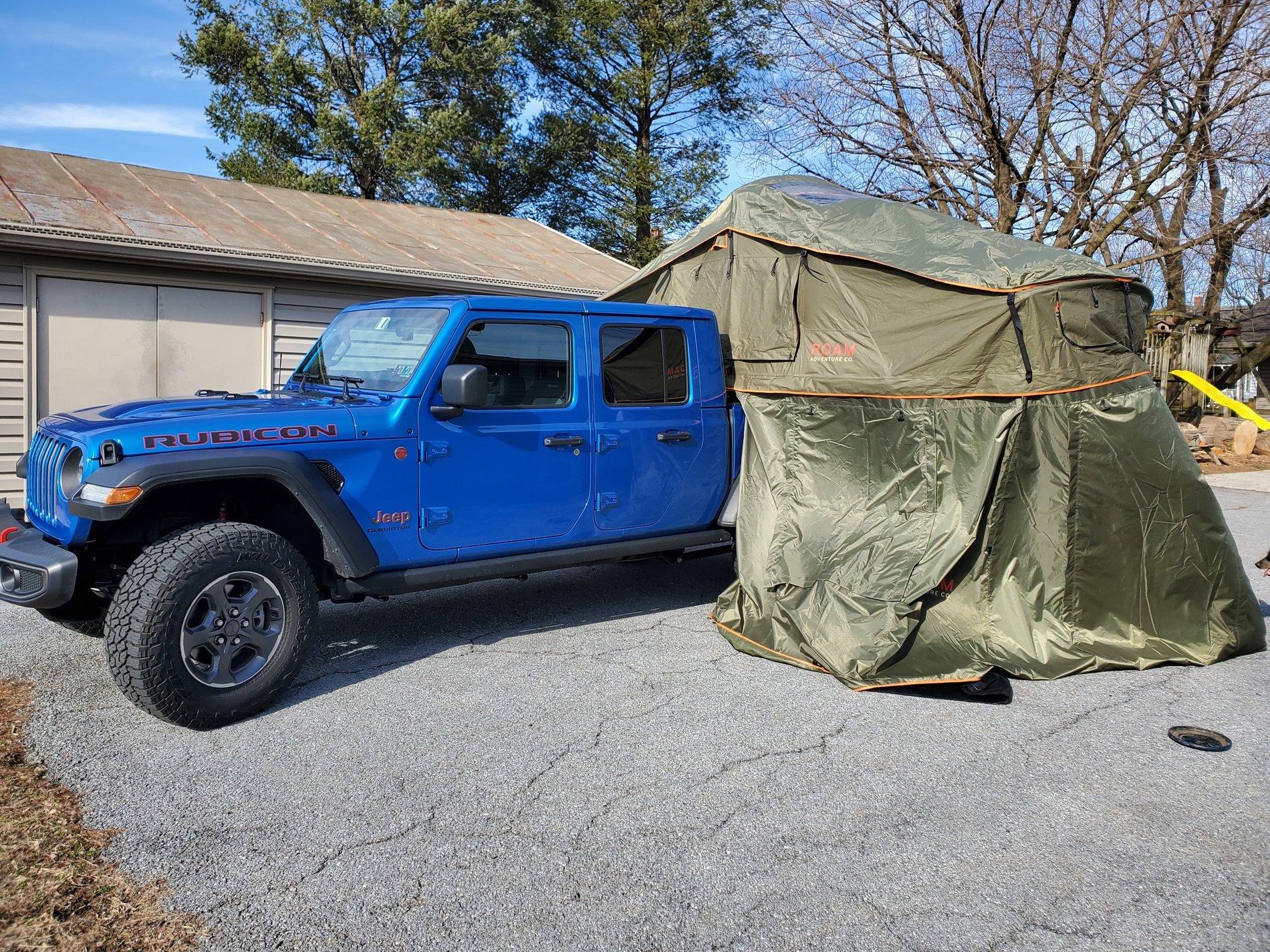 Jeep Gladiator Bed Rack and Roof Top Tents 20200219_144959