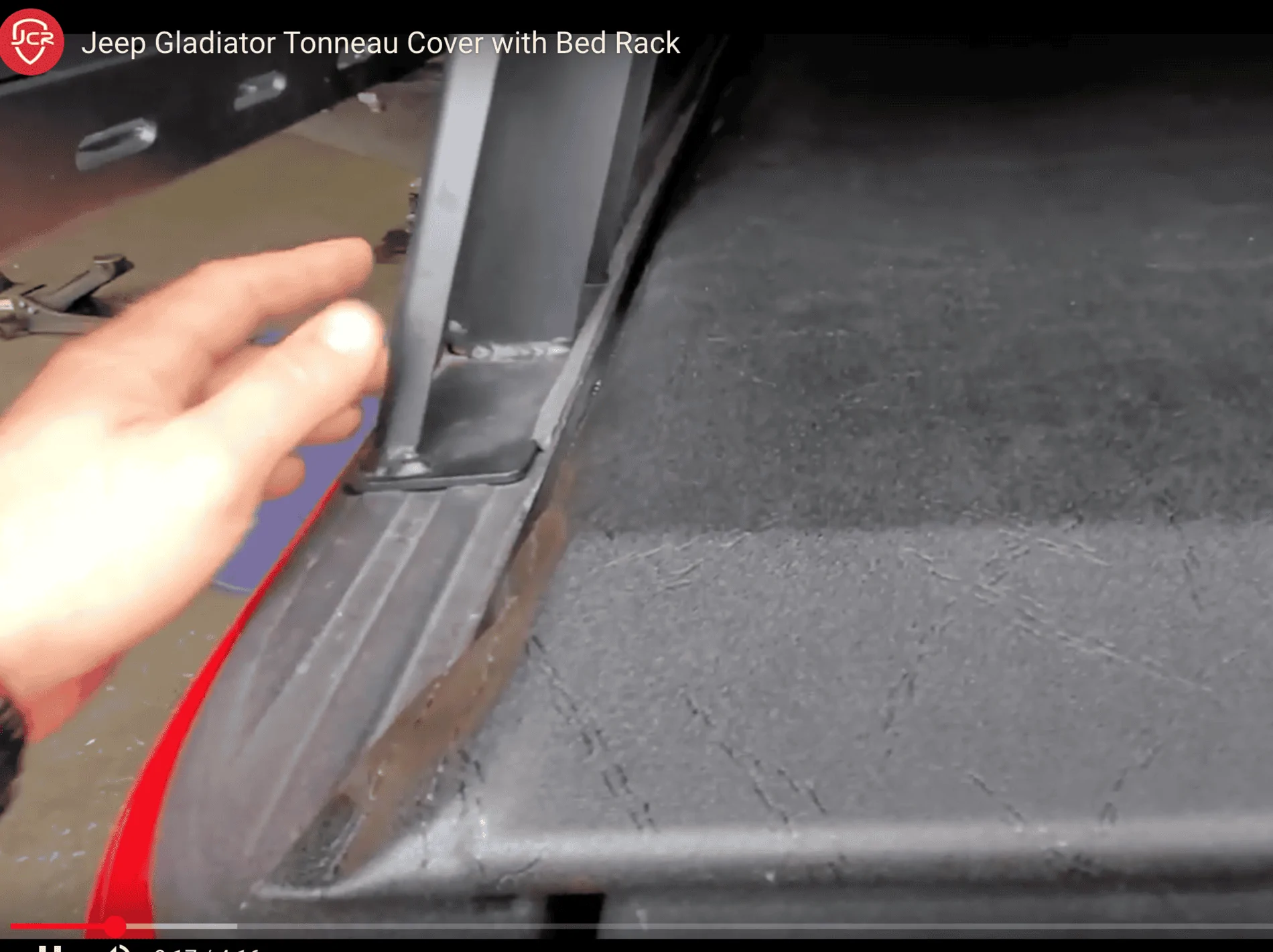 Jeep Gladiator Bed Rack and Roof Top Tents JCL Access Rail Installed
