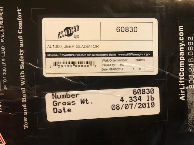 Jeep Gladiator AirLift rear bag system - info you need to know air2