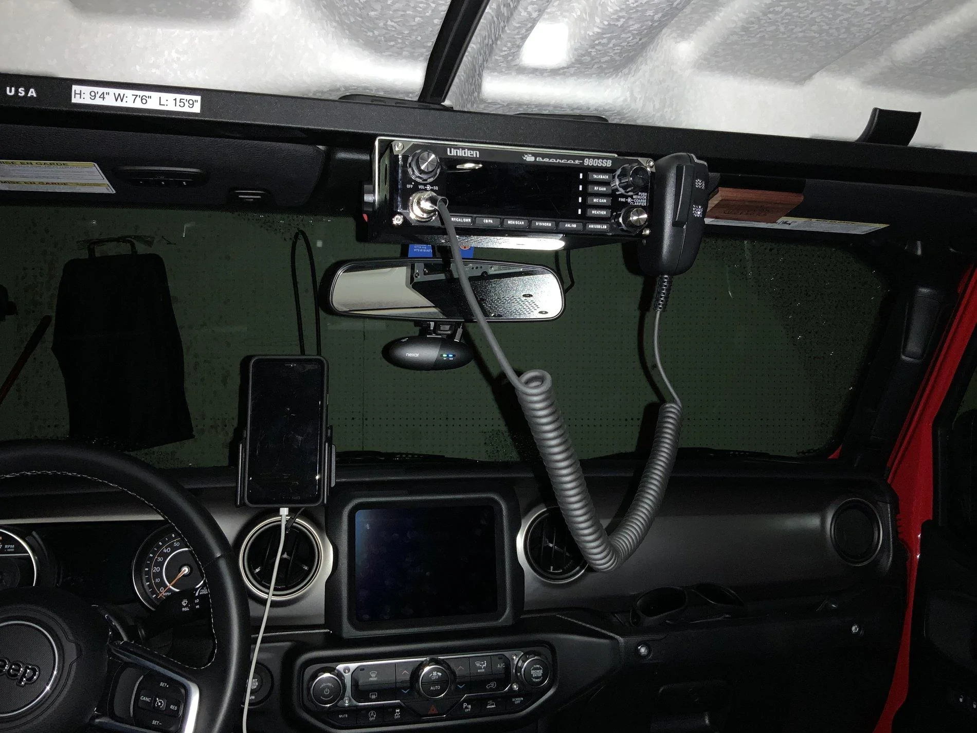 Jeep Gladiator CB install IMG_0795