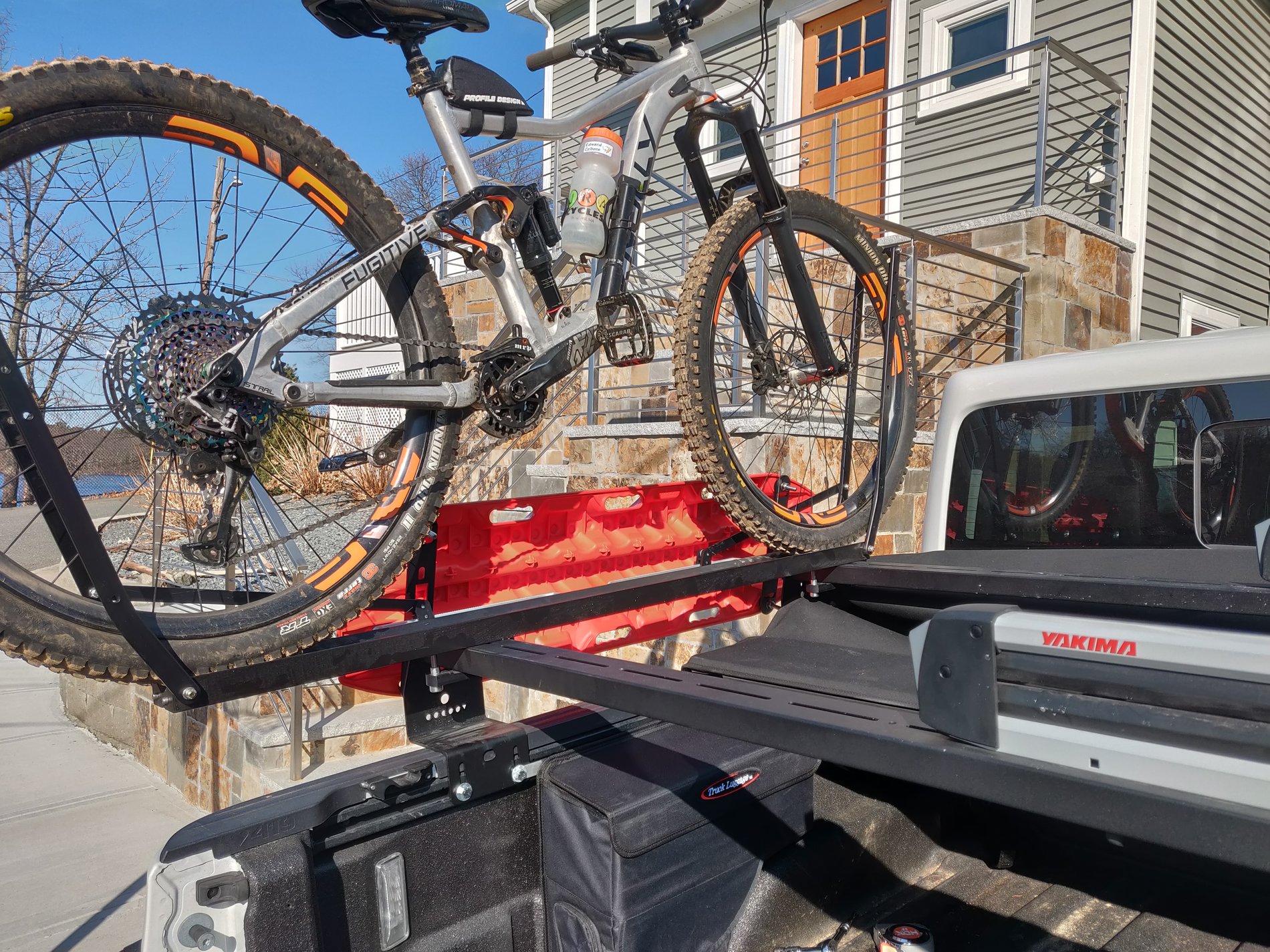 Jeep Gladiator Voodoo Cross Bars 1UP Bike Rack and Yamika Ski Rack IMG_20200224_142019