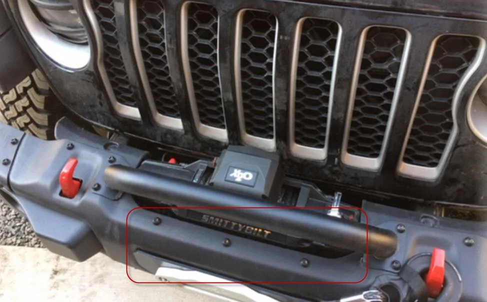 Jeep Gladiator Installing Mopar 82215351 Grille & Winch Guard bumper