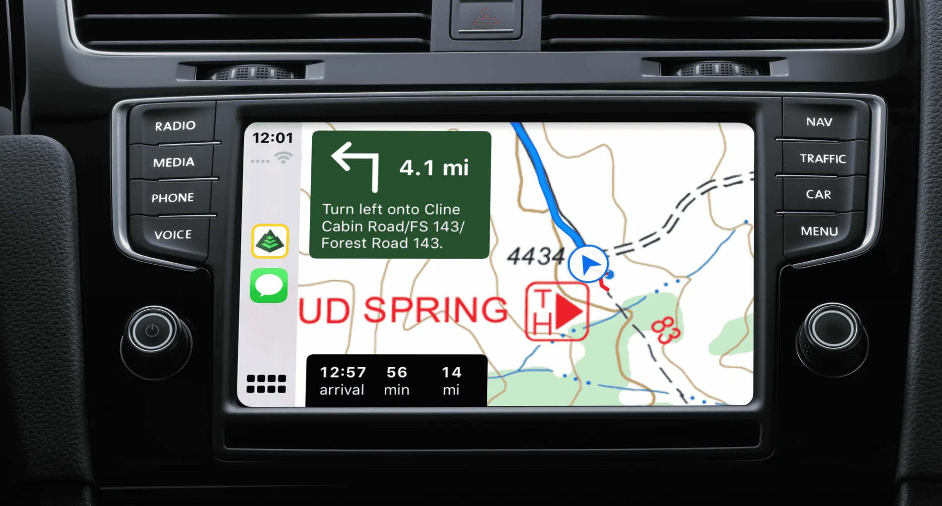 Jeep Gladiator Gaia GPS With Offroad Navigation Maps Now Available For Apple CarPlay CarPlay USFS