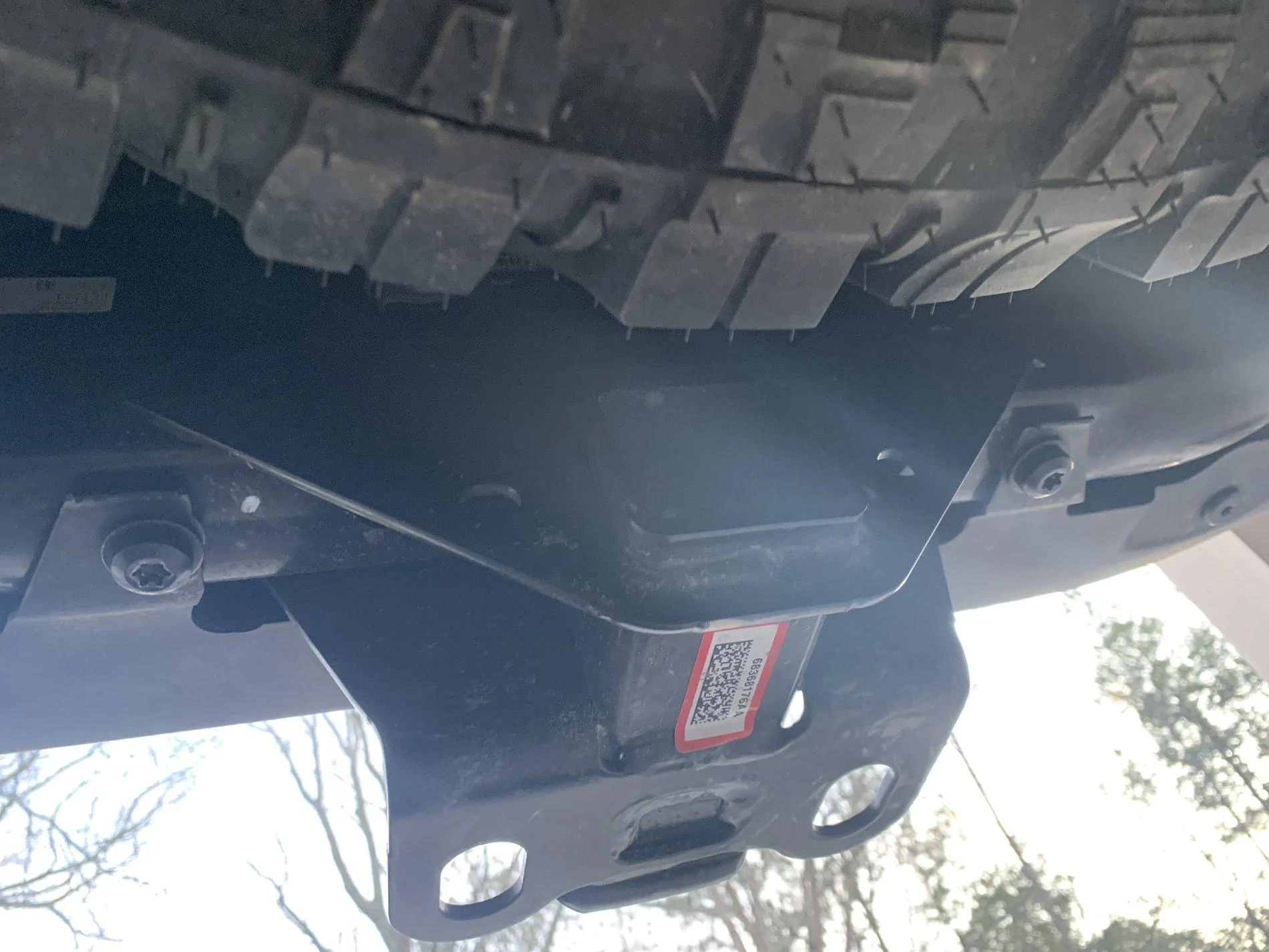 Jeep Gladiator Rubicon rear tow hook removal 2020-02-28 18.19.08
