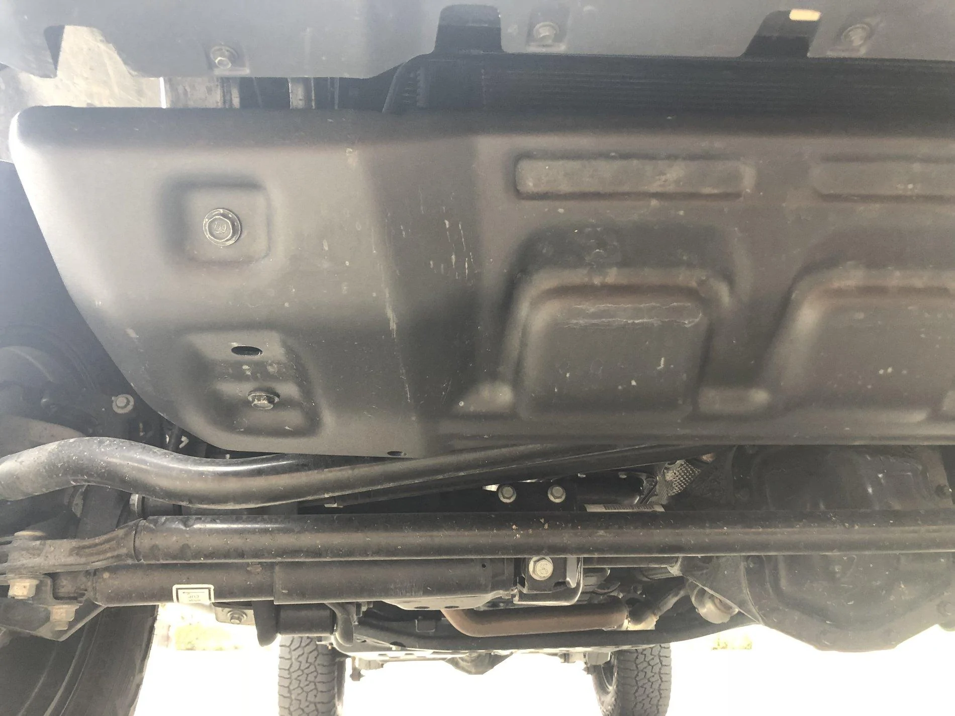 Jeep Gladiator Installing Stock Rubicon Skid Plate on Sport 979111DE-721A-4961-86E0-C9DFCF2E01DF