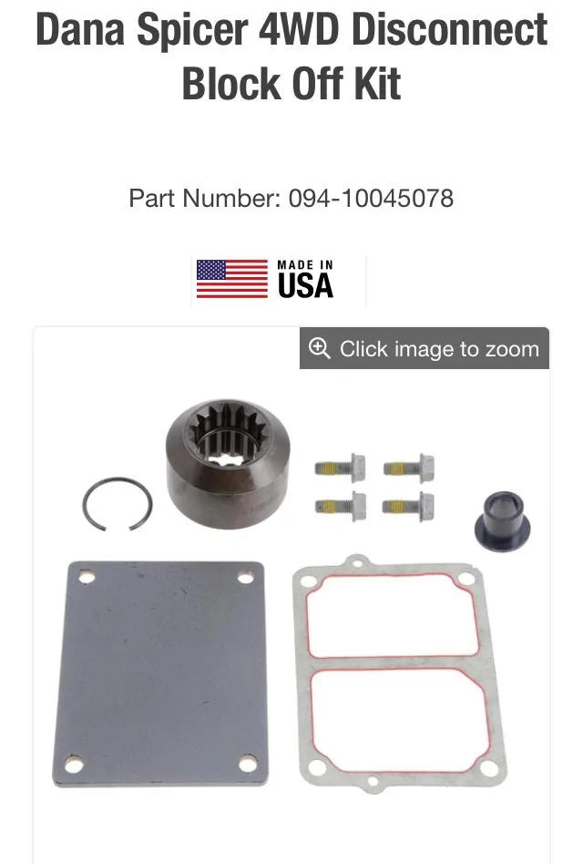 Jeep Gladiator Front Axle Disconnect. 75CC1490-7C1A-4EF1-B2B7-D3ABFFB7A424