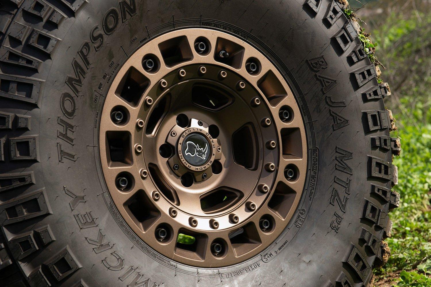 Jeep Gladiator Bronze wheel pics black-rhino-cinco-6-lug-bronze-jeep-wrangler-jlu-rubicon