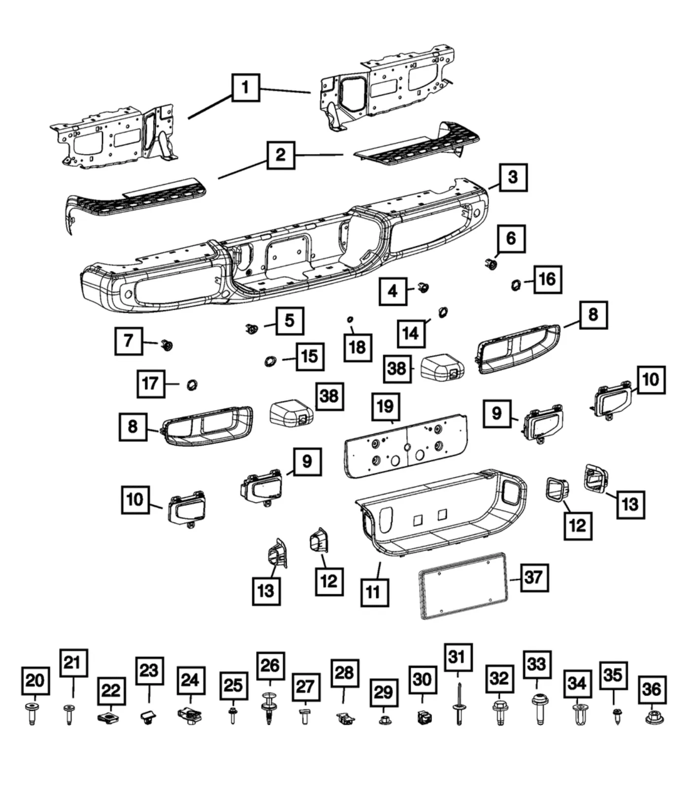 Jeep Gladiator Flush mount lights rear bumper upload_2020-3-5_20-38-15
