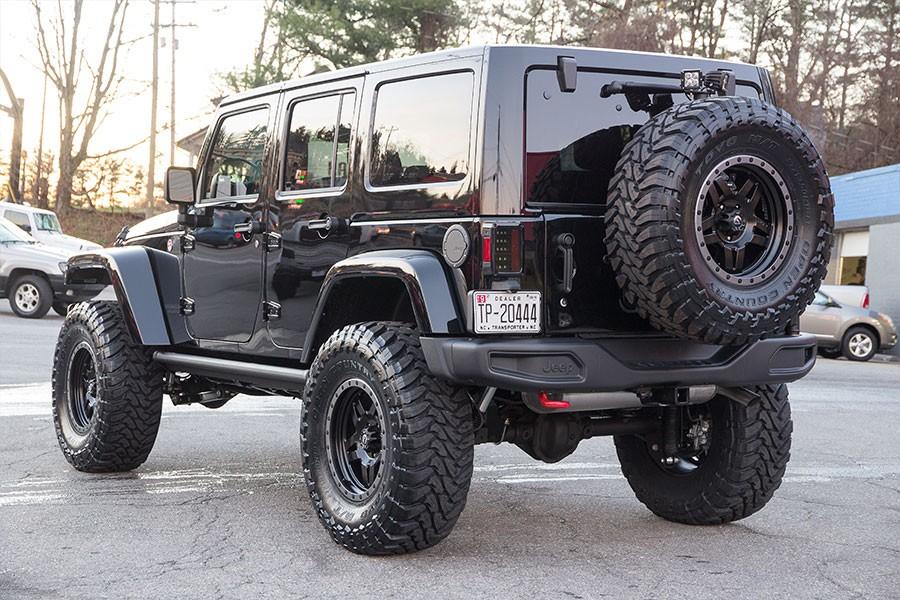 Jeep Gladiator Any regrets running load range E tires? custom-jeep-wrangler-black-recon-tail-lights-115894-