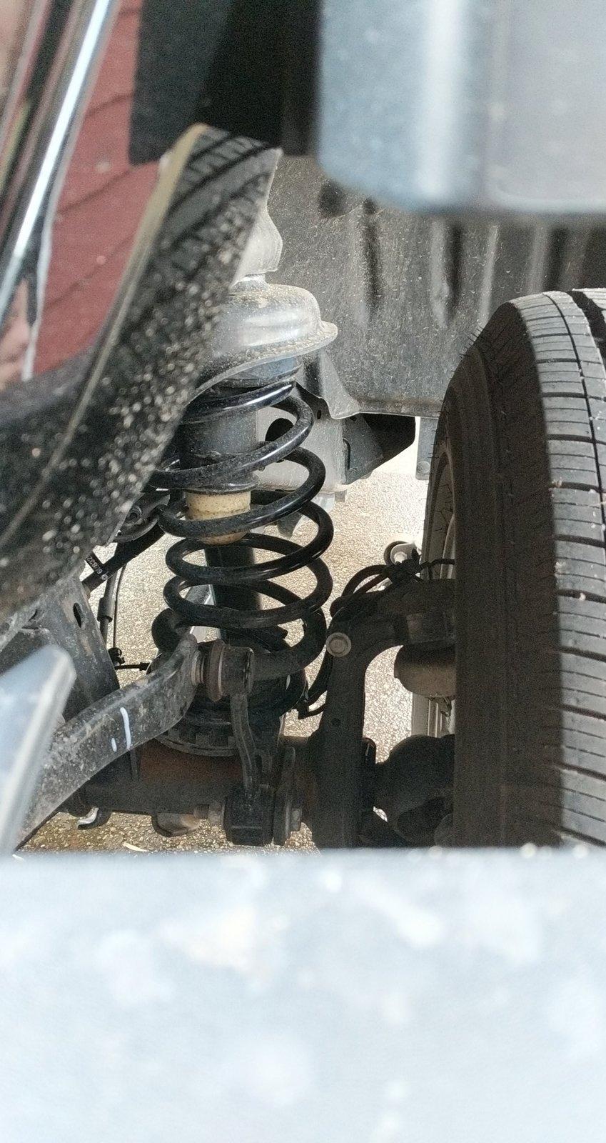 Jeep Gladiator Front coil spring bending after Daystar leveling kit. Snapchat-1365980734