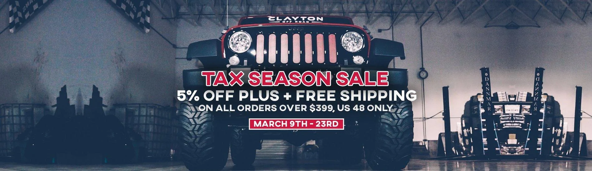 Jeep Gladiator Tax Season Sale Starts Now! Tax Season Web Banner