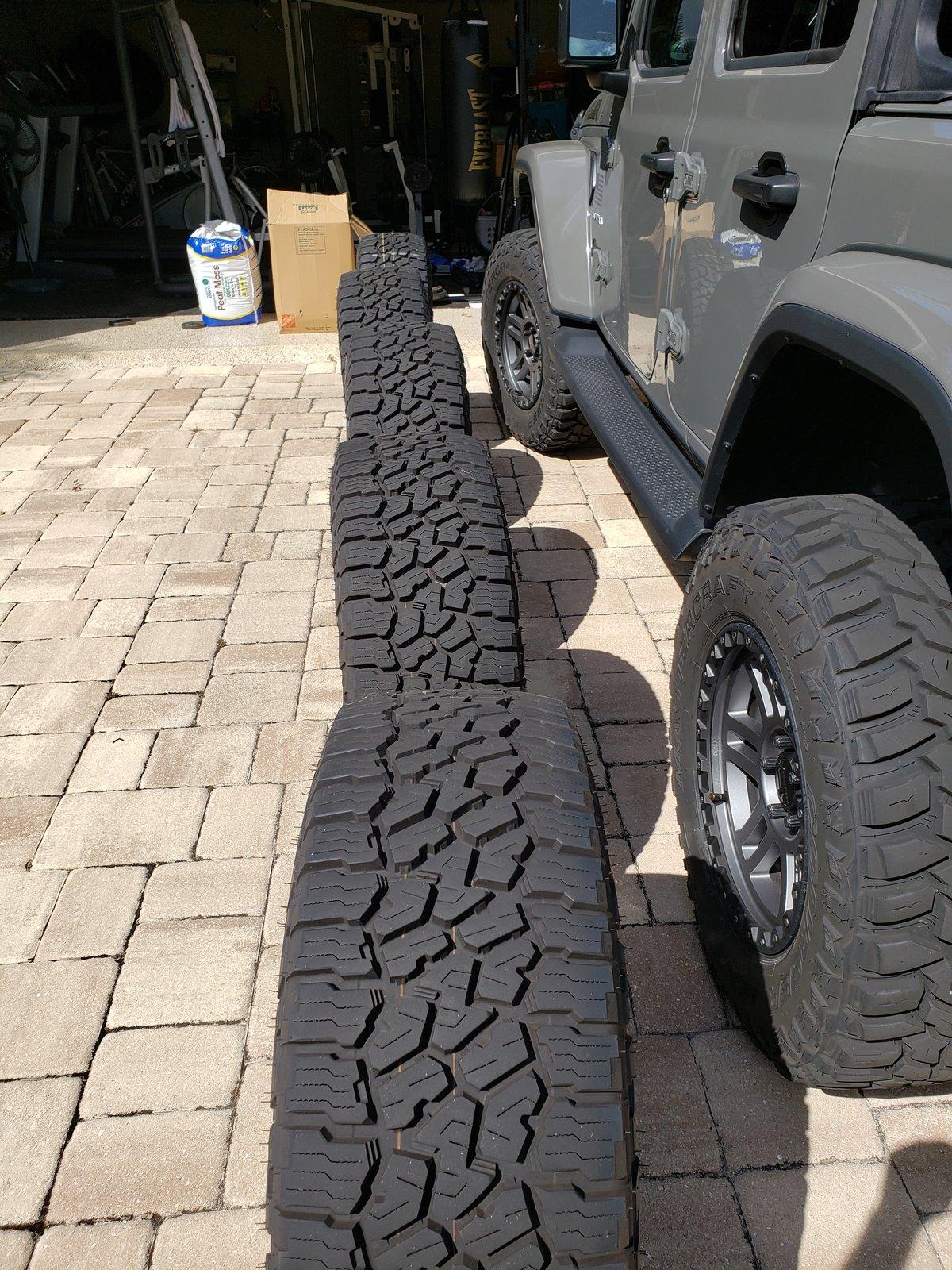 Jeep Gladiator 5 Take Off Launch Edition Wheels + Tires + factory TPMS $1500 20200311_114605