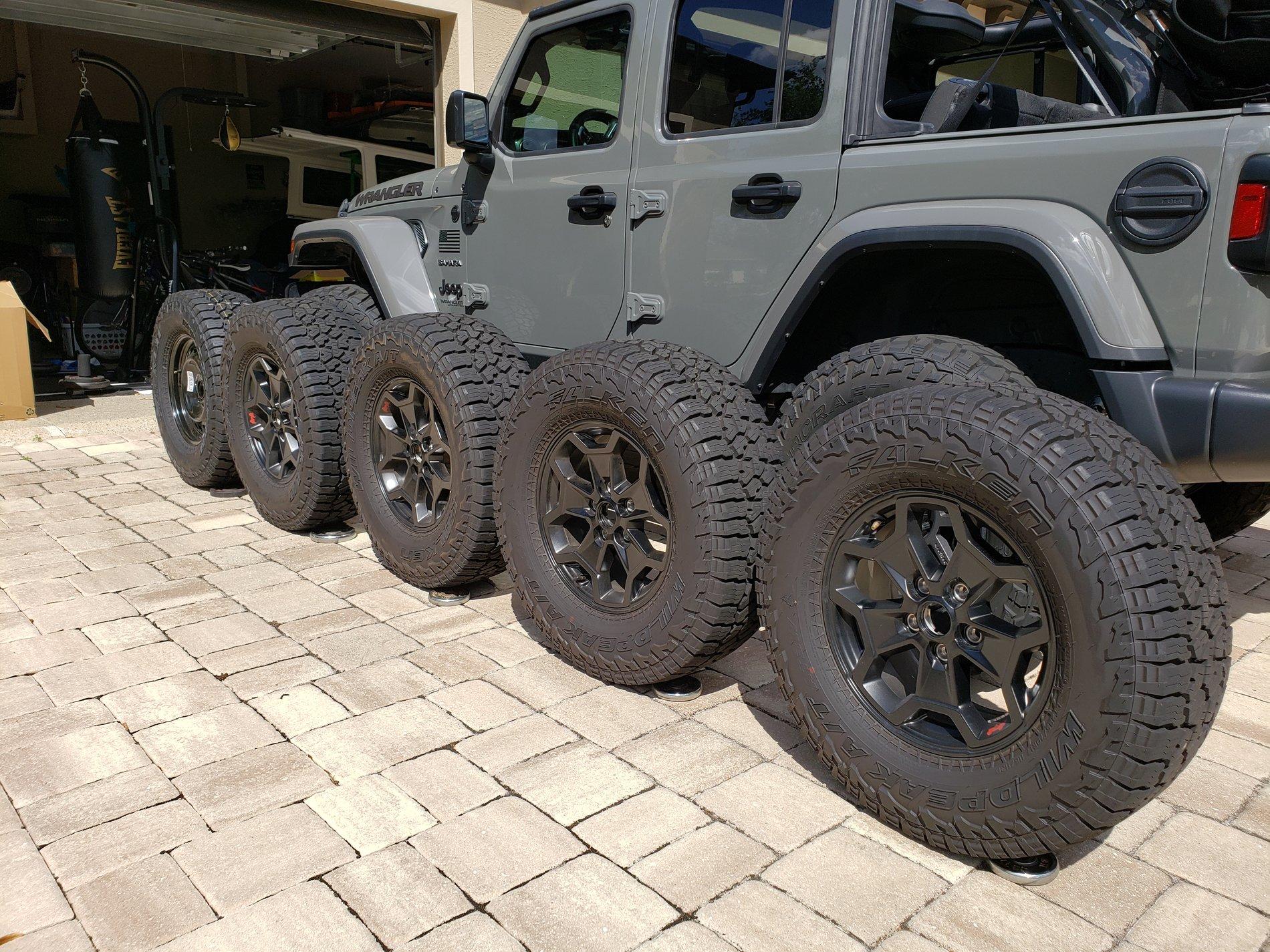 Jeep Gladiator 5 Take Off Launch Edition Wheels + Tires + factory TPMS $1500 20200311_114555